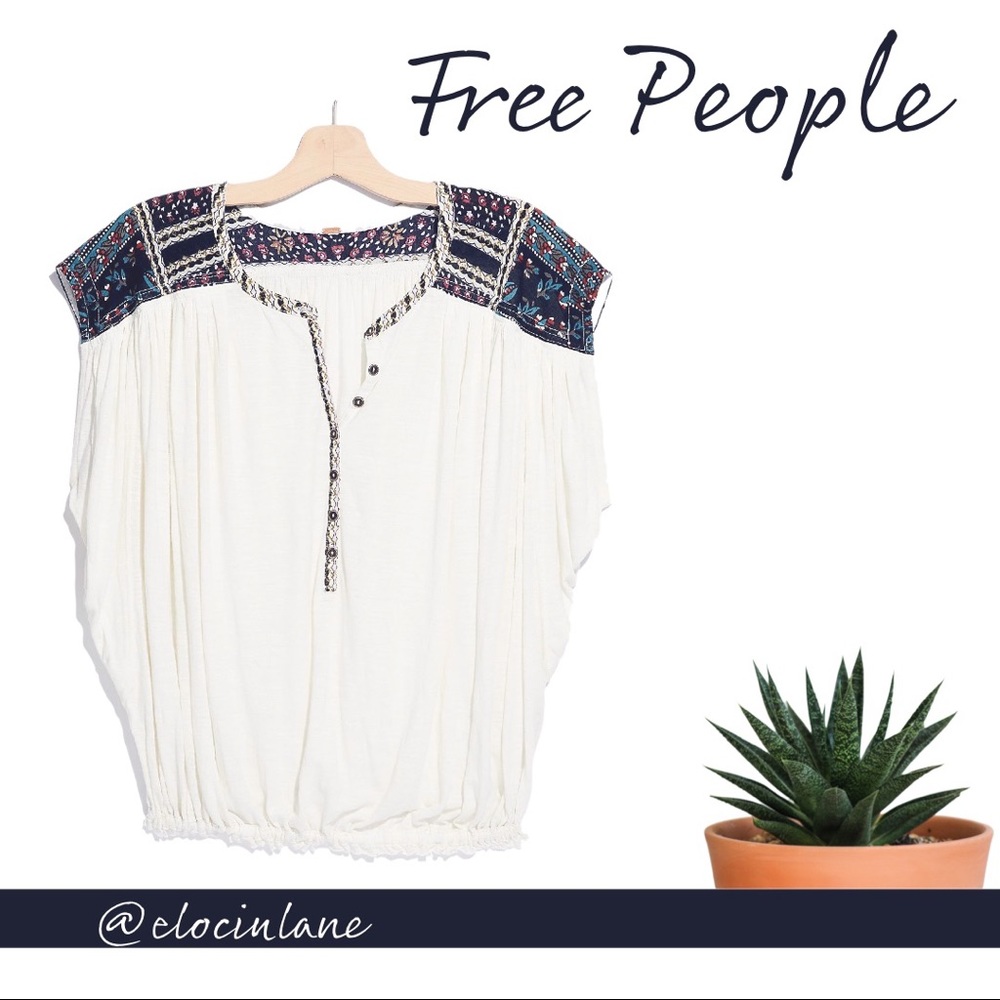 Free People Getaway Henley Top / Size S